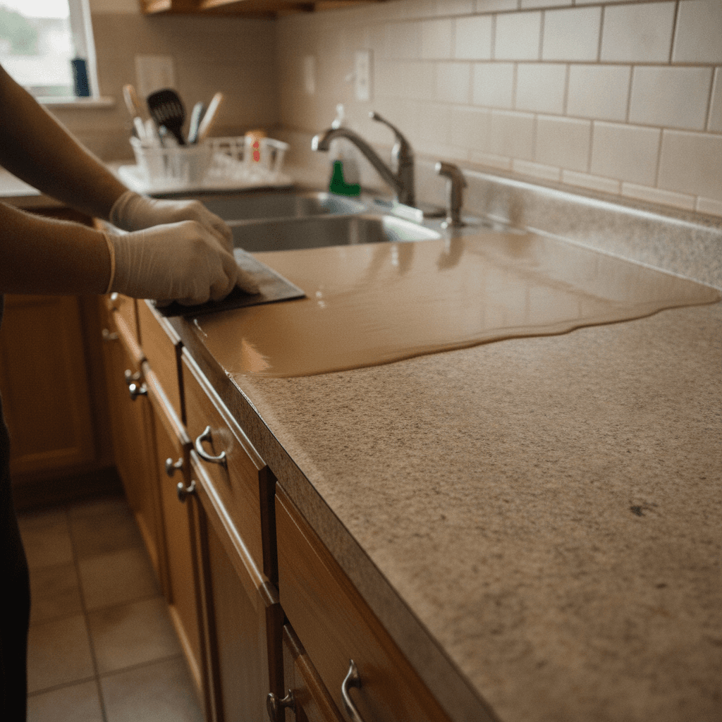 Epoxy Countertop Installation